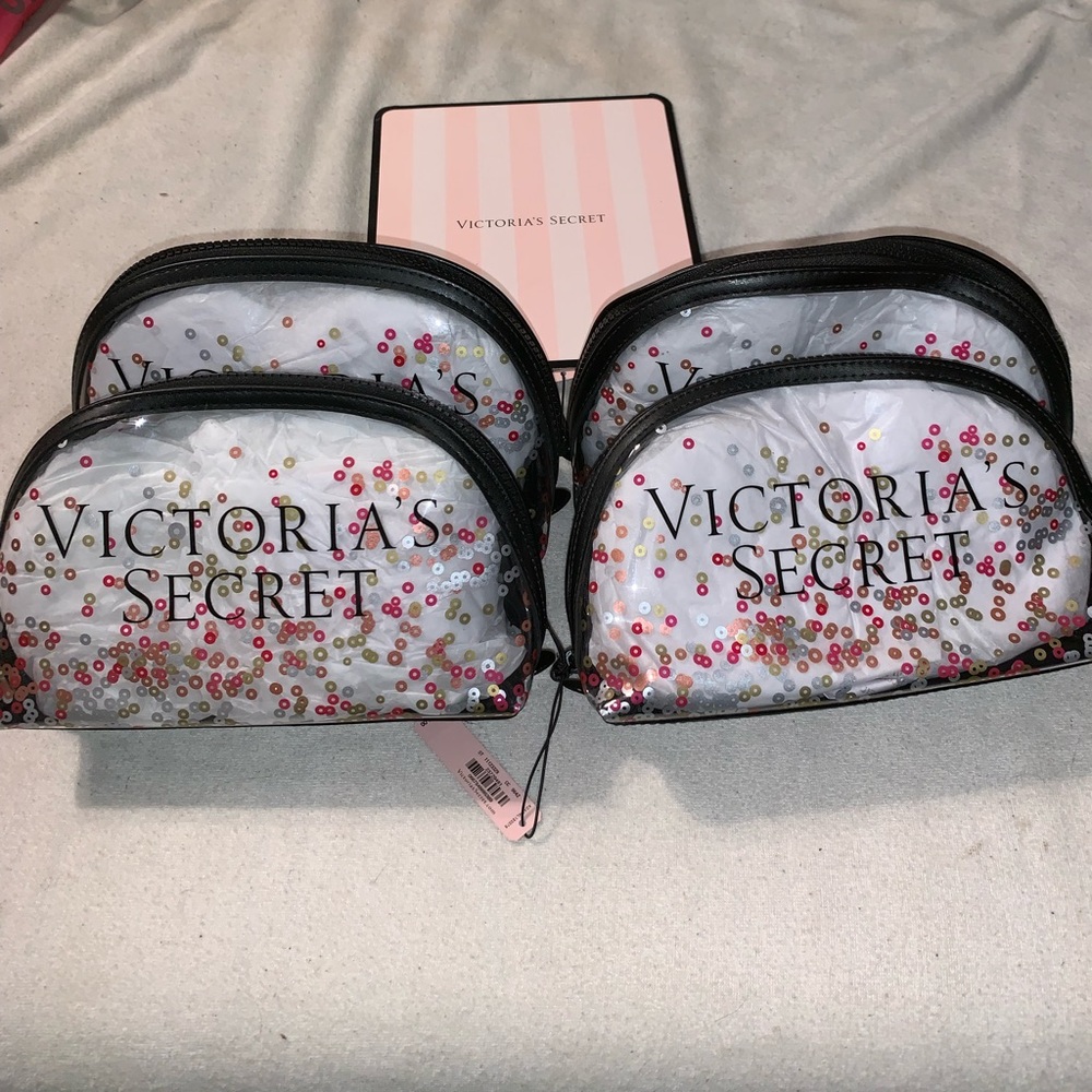Victoria’s Secret Sparkle Cosmetic Bags